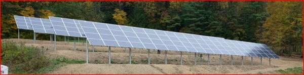 80kW Multi Pole mount solar PV system