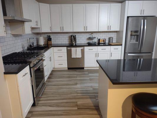 Kitchen update and wall knock down.