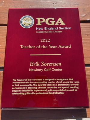 2022 PGA Massachusetts Teacher of the Year