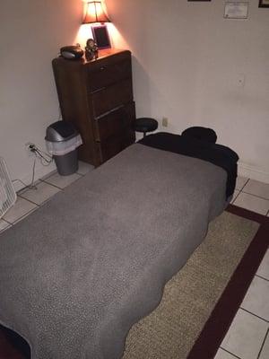 Our Massage Room.