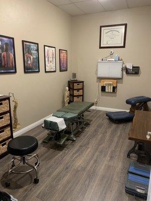 Chiropractic adjustment rooms now has new floors. Very clean fresh and exciting. The healing continues.