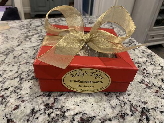 One pound box of Kelly's Toffee! The perfect gift!