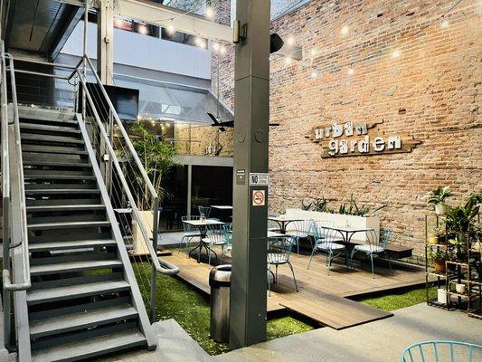 The Urban Garden is the perfect place to enjoy a cup of coffee from our neighbors at Urban Grind.