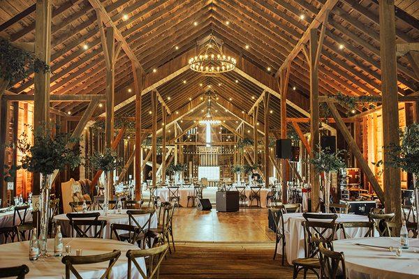 Our Bistro lighting and dance floor are included with our wedding packages at Sylvanside Farm.