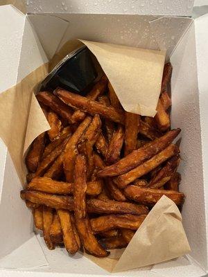 Hand cut Sweet Potato Fries