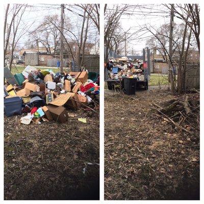 Illegal dumping cleanup