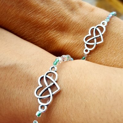 We made matching bracelets!