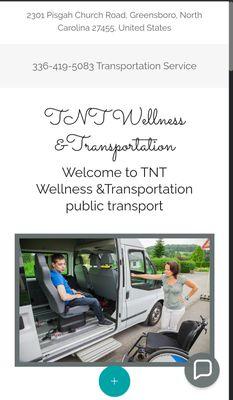 TNT Wellness & Transportation LLC We give dynamite service. We treat you like family.