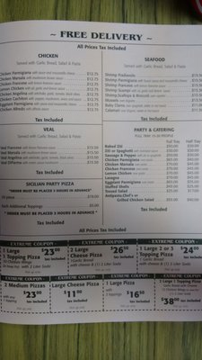 Revised menu 3/4