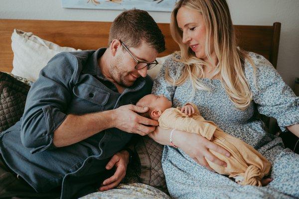 Northern Colorado lifestyle newborn session with Sunshine Lady Photography