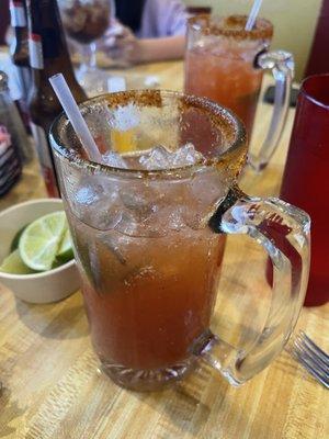 Michelada with Tecate beer