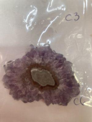 Amethyst stalactite sluces