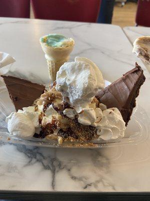 Brownie dream Sundae( a lot for one person) One of my favs