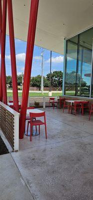 Outdoor seating area.