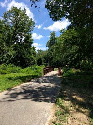 Bridge off of Kiwanis Park entering the greenway.