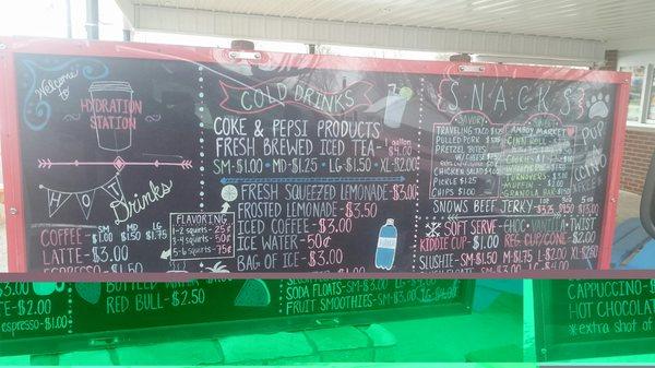 Menu board.  Hella cheaper than you know who