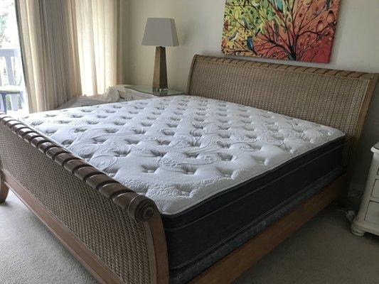 Kiawah Island gets the popular Energy Euro top king mattress. Your guests will be so happy.