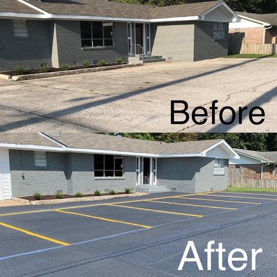 * Asphalt Sealcoating * Crackfilling * Line Striping & Stenciling For Parking Lots * Pothole Repair / Patching