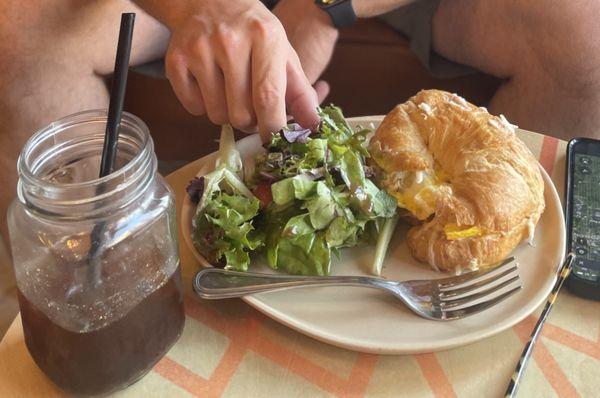 Cold Brew and an amazing Egg & Prosciutto Sandwich. Made our hearts happy!