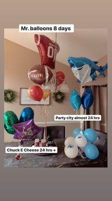 His balloons after 8 days! They look brand new...