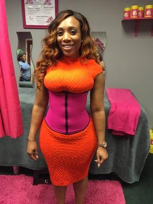 Zip and clip waist trainers, undetectable under clothing