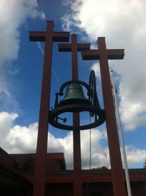 This bell rings 33 times to start each Sunday Morning worship service.