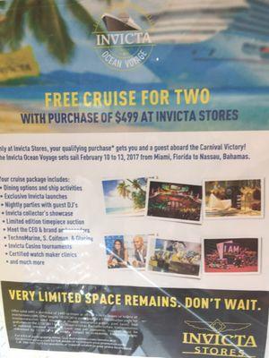 Spend 500, get a cruise