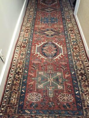 Serapi Rug After Repair & Color Restoration