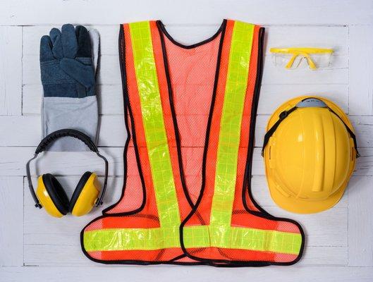 Gloves, Vests, Hardhats, Eye Protection