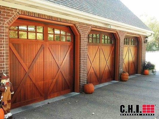 C.H.I wood overlay Garage Doors.