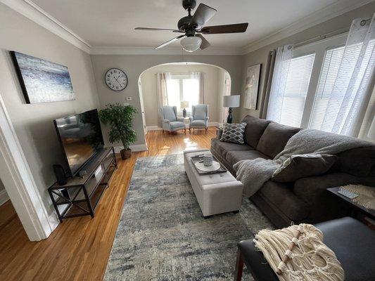 514 Center St. Furnished Rental - Living Room