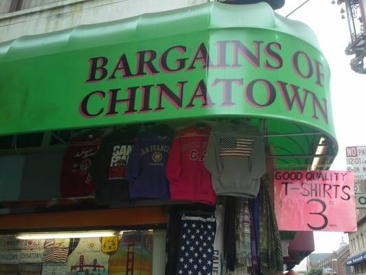 Bargains of Chinatown Store Front, San Francisco, CA.