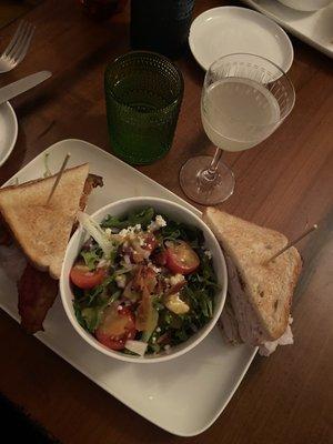 Turkey BLT and French 75