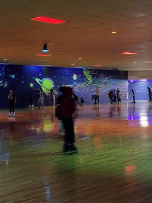 Skating area at Roller World