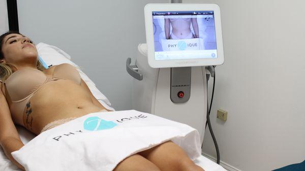 UltraShape a nonsurgical procedure that uses targeted ultrasound technology. It's a fat-reduction treatment designed to eliminate fat cells.