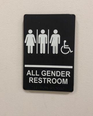 Several restrooms are designated as All Gender Restrooms