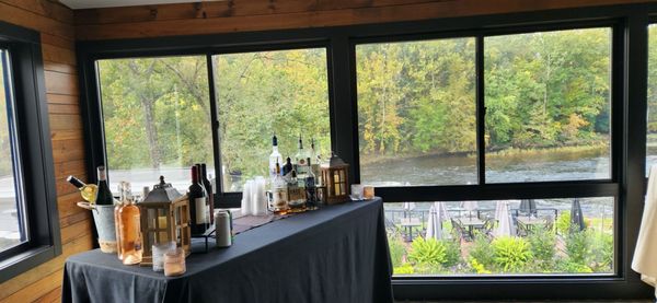 bar in our upstairs private banquet room