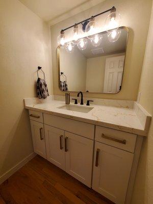 Powder bathroom remodel