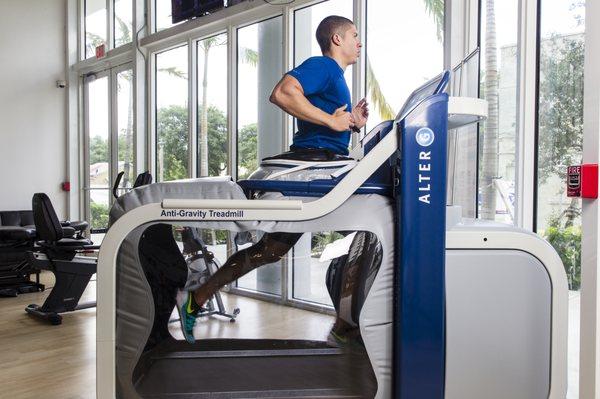 Alter-G antigravity treadmill.