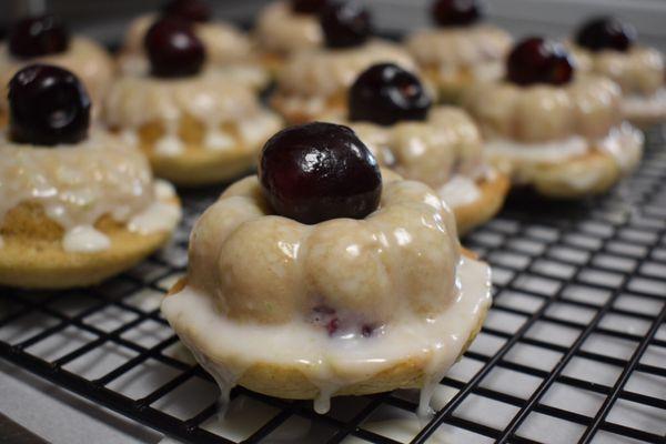 One of our mini donut specials: cherry lime!