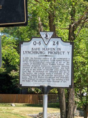 Safe Haven in Lynchburg Historical Marker