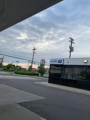 The post office is inside the gas station