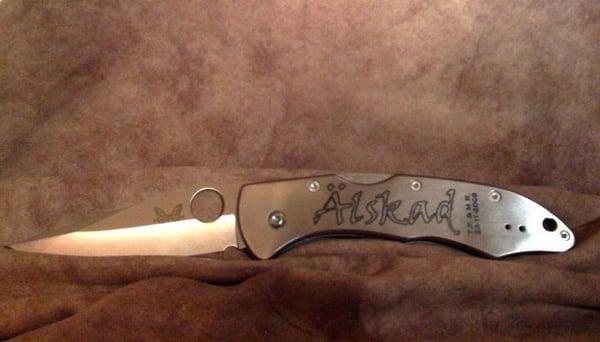 Wedding Gift Engraved Knife