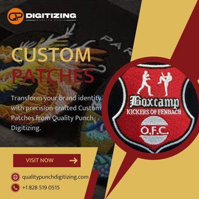 Craft Your Identity with Quality Punch Digitizing's Custom Patches
Transform your brand image with our meticulously crafted Custom Patches