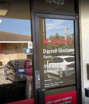 Darrell Shelton- State Farm Insurance Agent Exterior Door