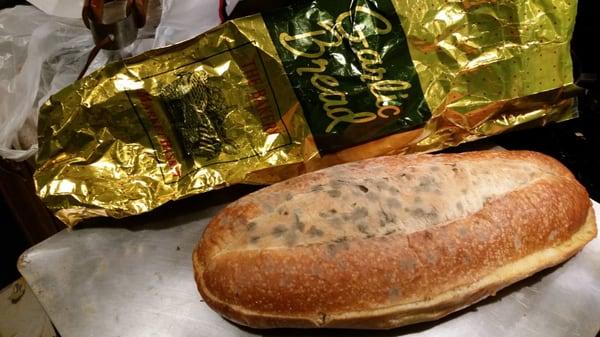 Picked up garlic bread at Market Basket in Hudson NH today,  never shopping there again.