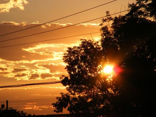 Sunset at The Loose Caboose Campground