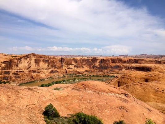 Mecca of rolling red rock! Colorado River out there!