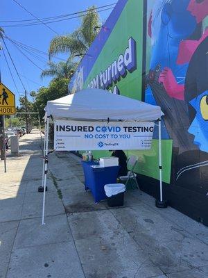 Testing site in Silverlake area