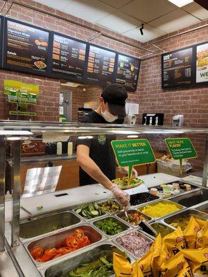 Sandwich Artist at work